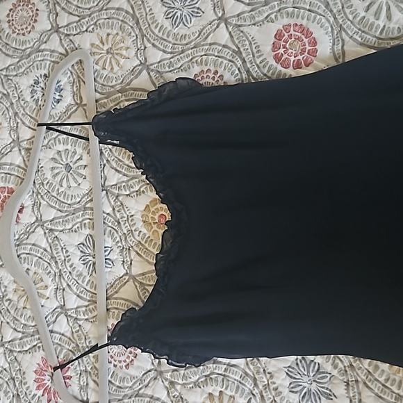 Helen Wang size 2 silk dress.dark blue - Picture 7 of 15